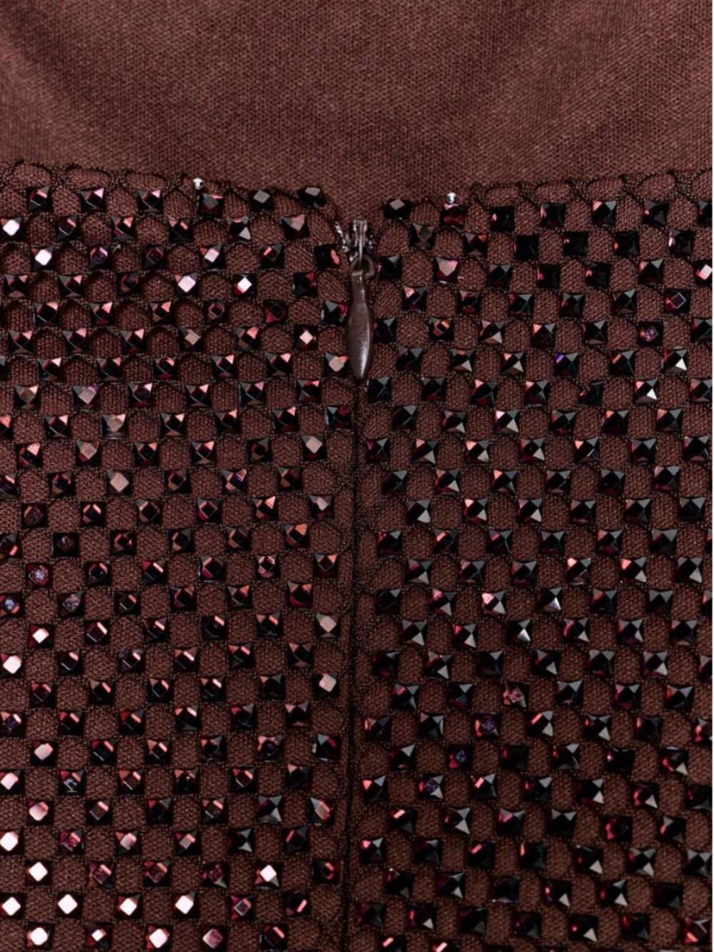 ZARA Sequin Strapless Mini Dress | Sweetheart Neck | Aubergine | NWT | Size S - Picture 7 of 14